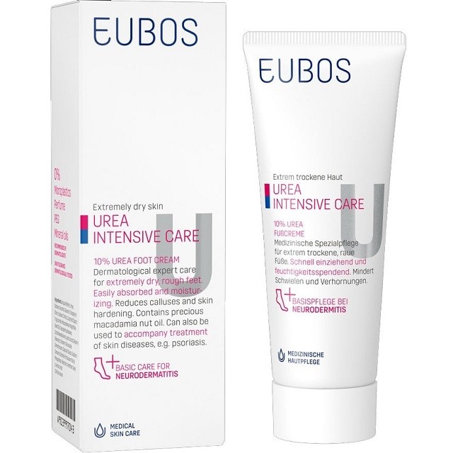Eubos Foot Cream Urea 10% Ενυδατική Κρέμα Ποδιών με Ουρία για Ξηρές Επιδερμίδες, 100ml