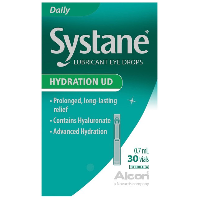Alcon Systane Hydration UD Οφθαλμικές Σταγόνες με Υαλουρονικό Οξύ, 30x0.7ml