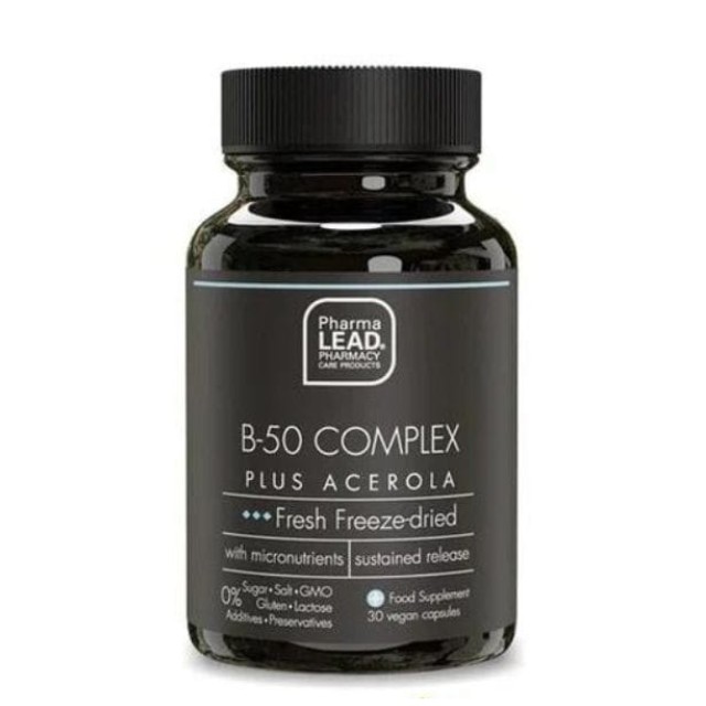 Pharmalead Black Range B-50 Complex Plus Acerola 30 κάψουλες