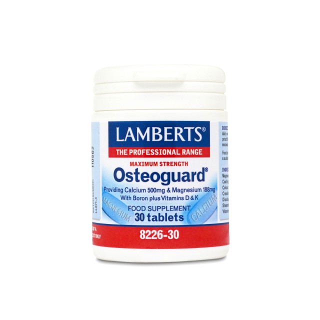 LAMBERTS Osteoguard Ολοκληρωμένη Φόρμουλα για Υγειή Οστά 30tabs 8226-30