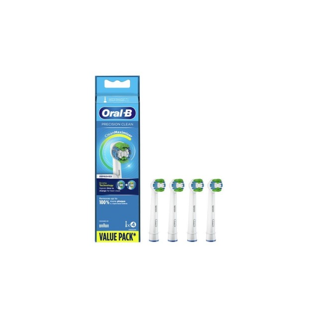 Oral-B Ανταλλακτικές Κεφαλές Precision Clean Ηλεκτρικής Οδοντόβουρτσας, 4 τεμάχια