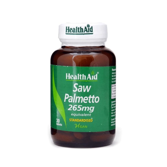 Health Aid Saw Palmetto 265mg για την Υγεία του Προστάτη 30 ταμπλέτες