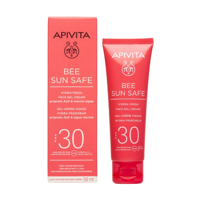 Apivita Bee Sun Safe Hydra Fresh Ενυδατική Κρέμα Gel Προσώπου SPF30 50ml