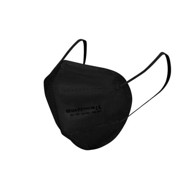 SegaMask Μάσκα Προστασίας FFP2 σε Μαύρο χρώμα 20τμχ