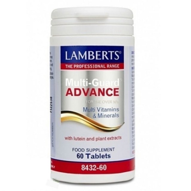 Lamberts Multi Guard Advance Πολυβιταμίνη Για Άτομα 50+, 60 Tablets 8432-60