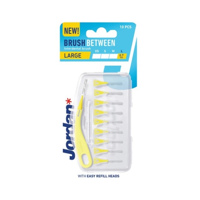 Jordan Brush Between Interdental Brush 0.7mm Κίτρινο 10τμχ