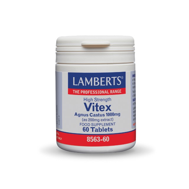 Lamberts Vitex Agnus Castus 1000mg, Συμπλήρωμα Ρύθμισης του Εμμηνορροϊκού κύκλου 60Tabs 8563-60
