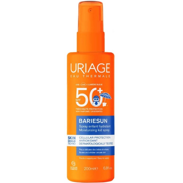 Uriage Bariesun Moisturizing Kid Spray SPF50+ Αντηλιακό Spray για Βρέφη & Παιδιά για Πρόσωπο & Σώμα 200ml