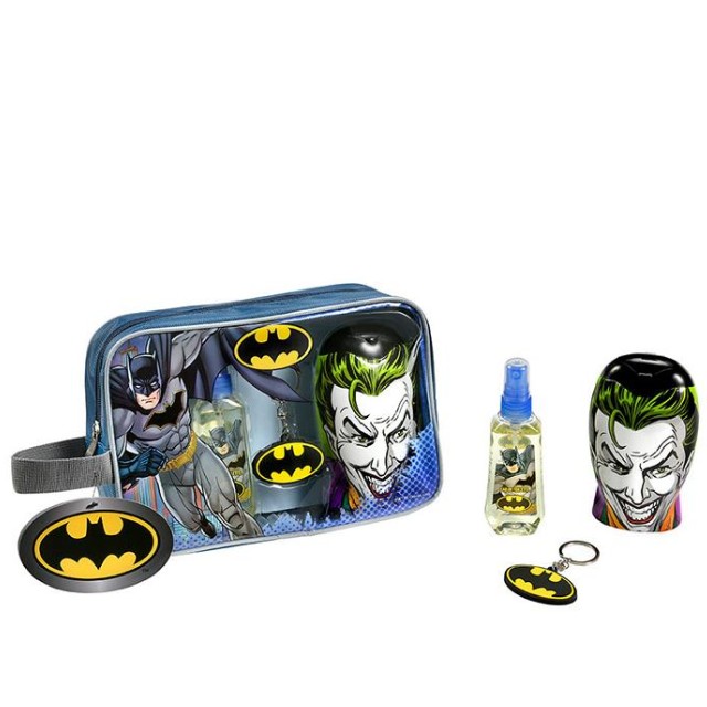 Lorenay Batman Πακέτο Παιδικό Άρωμα 90ml & Αφρόλουτρο & Σαμπουάν 300ml & Μπρελόκ & Νεσεσέρ