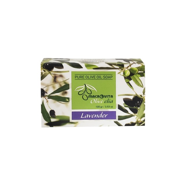 MACROVITA OliveElia Φυσικό Σαπούνι Ελαιολάδου Lavender Για Πρόσωπο, Σώμα & Μαλλιά, 100g