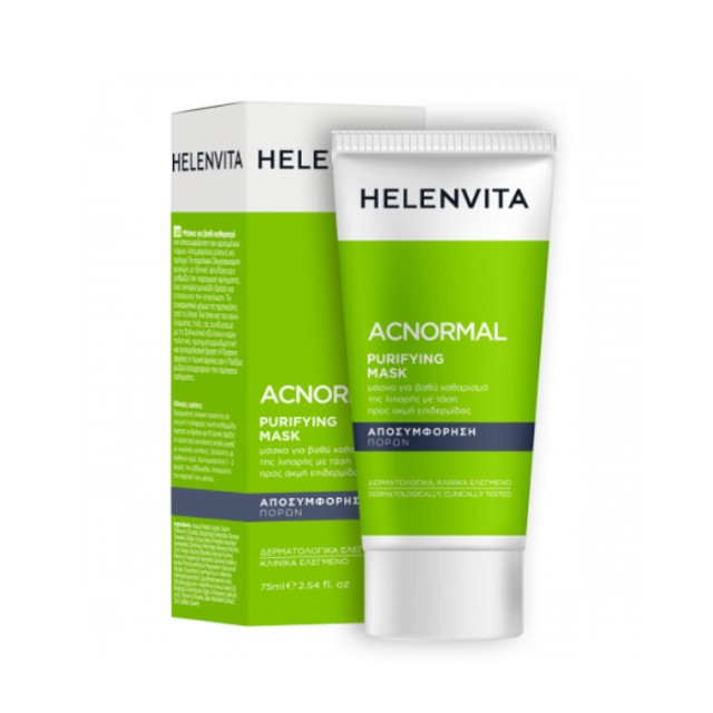 Helenvita ACNormal Purifing Mask για Λιπαρή Ακνεϊκή Επιδερμίδα 75ml