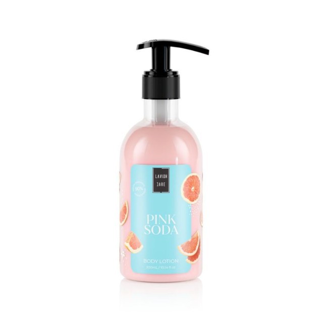 Lavish Care Body Lotion Pink Soda Ενυδατική Κρέμα Σώματος Με Άρωμα Γκρέιπφρουτ, 300ml
