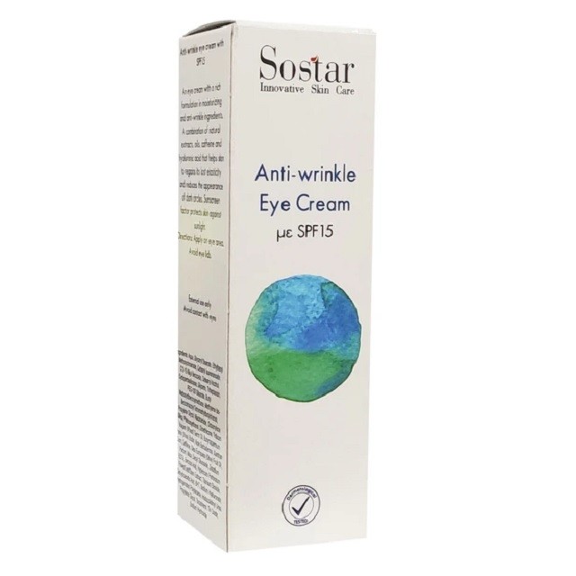 Sostar Anti-Wrinkle Eye Cream SPF15 Αντυριδιτική Κρέμα Ματιών, 25ml