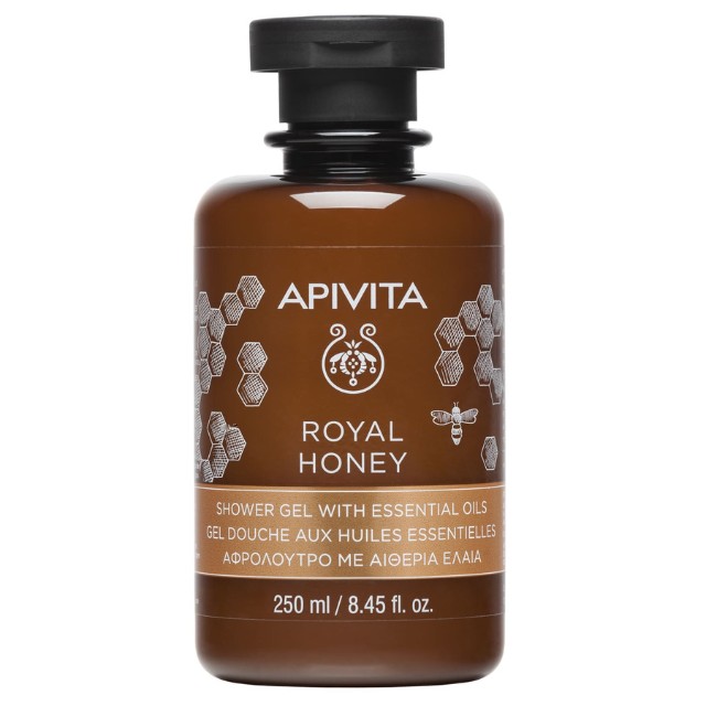Apivita Royal Honey Shower Gel Κρεμώδες Αφρόλουτρο με Αιθέρια Έλαια & Μέλι 250ml