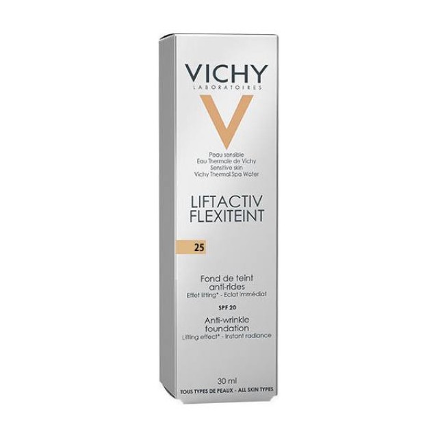Vichy Liftactiv Flexiteint Αντιρυτιδικό Make Up SPF20 25 Nude, 30ml