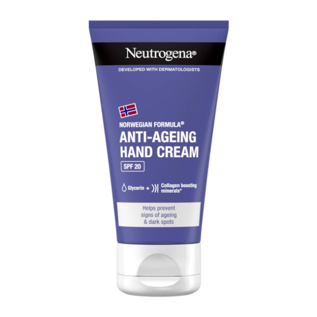 Neutrogena Visibly Renew Anti-Aging Hand Cream, Αντιγηραντική Κρέμα Χεριών Με Αντηλιακό Δείκτη SPF20. 75ml.