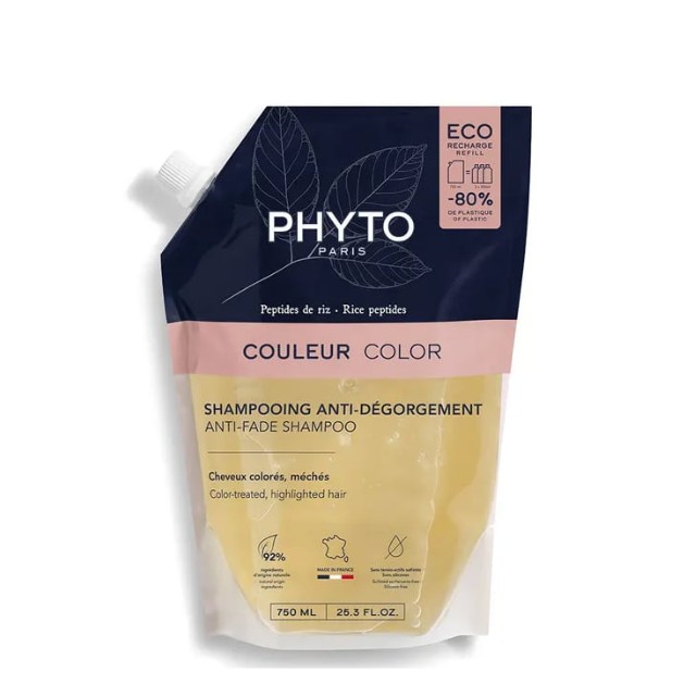 Phyto Couleur Shampoo για Διατήρηση Χρώματος 750ml (Refill)