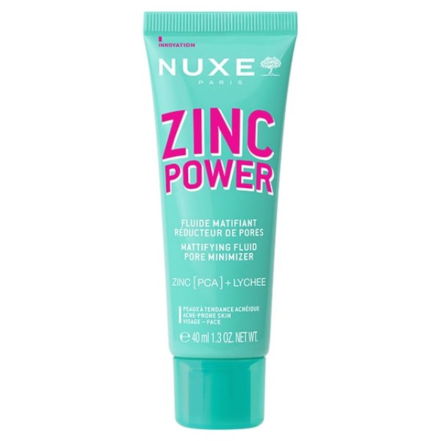 Nuxe Zinc Power Mattifying Fluic Pore Minimizer Κρέμα Προσώπου για Μείωση των Πόρων