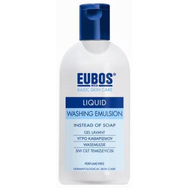 Eubos Basic Care Liquid Washing Emulsion Blue Υγρό Καθαρισμού Προσώπου & Σώματος Χωρίς Άρωμα, 200ml