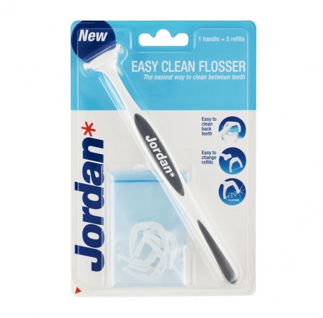 JORDAN Easy Clean Flosser, Σύστημα Οδοντικού Νήματος με Λαβή 1τμχ