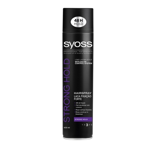 Syoss Hair Spray Strong Hold Λακ για Δυνατό Κράτημα, 400ml