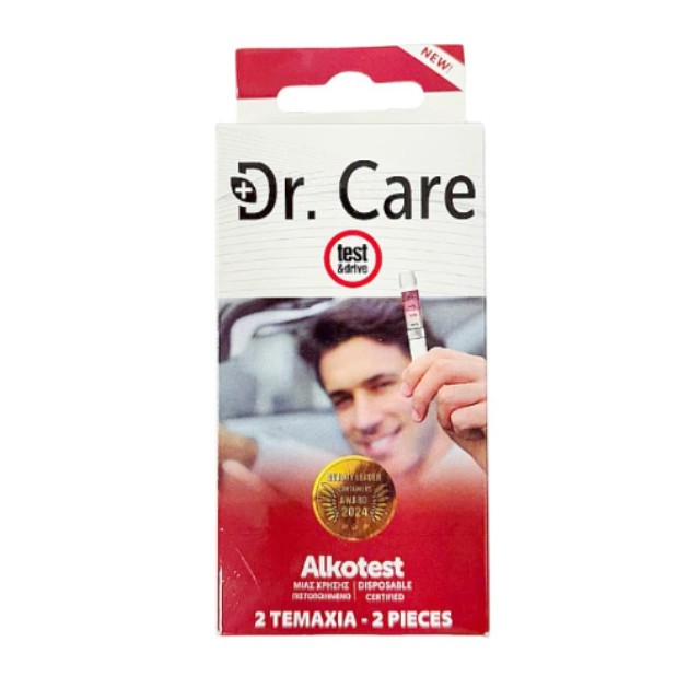 Dr. Care Alkotest Test & Drive Μετρητής Αλκοόλ 2τμχ