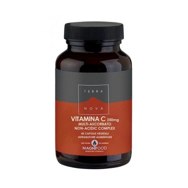 TerraNova Vitamin C 250mg Συμπλήρωμα Διατροφής, 50 Φυτικές Κάψουλες
