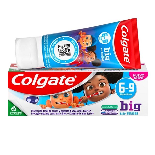 Colgate Toothpaste Big Kids Smiles Παιδική Οδοντόκρεμα Με Γεύση Μέντα Για 6+ Χρονών, 50ml
