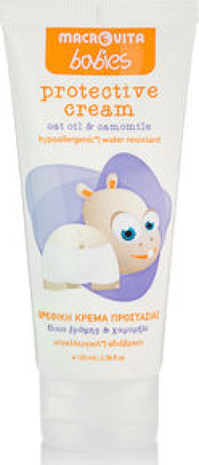 Macrovita Babies Protective Cream Βρεφική Κρέμα Προστασίας με Έλαιο Βρώμης & Χαμομήλι 100ml