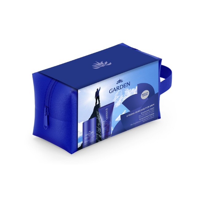 Garden Men Πακέτο Ενυδατικός Ορός 50ml & Αντιρυτιδική Κρέμα 50ml & Νεσεσέρ
