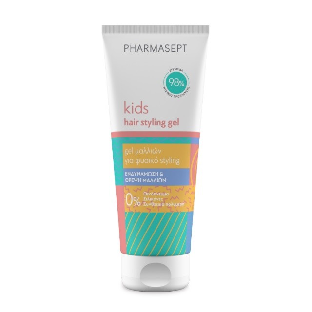 Pharmasept Kids Hair Styling Gel Παιδικό Τζελ Μαλλιών Για Δυνατό Κράτημα, 100ml