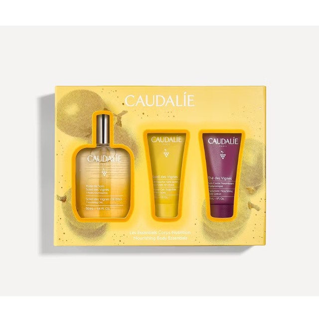 Caudalie Nourishing Body Essentials Πακέτο Oil Elixir 50ml & Shower Gel 30ml & Body Lotion 30ml