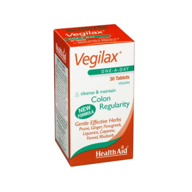 Health Aid Vegilax Cleanse & Maintain Colon Regularity 30 ταμπλέτες