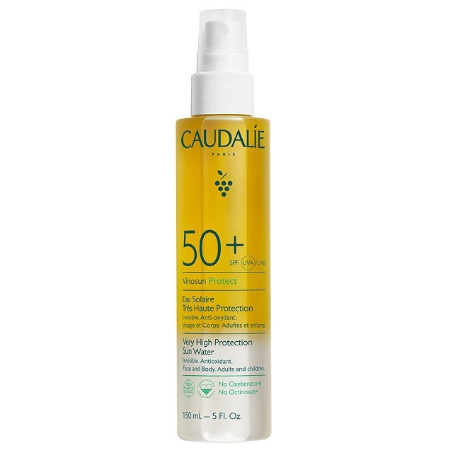 Caudalie Vinosun Protect Very High Protection Sun Water SPF50+ Διφασικό Αντηλιακό Spray Προσώπου, Σώματος & Μαλλιών, 150ml
