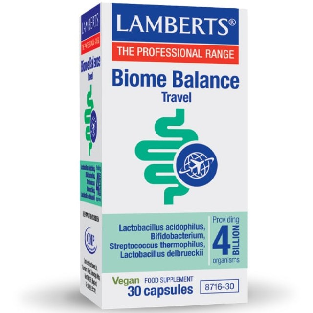 Lamberts Biome Balance Travel 30 κάψουλες 8716-30