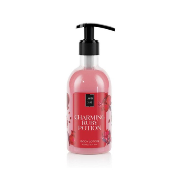 Lavish Care Body Lotion Charming Ruby Potion Ενυδατική Κρέμα Σώματος Με Άρωμα Ρόδι, 300ml