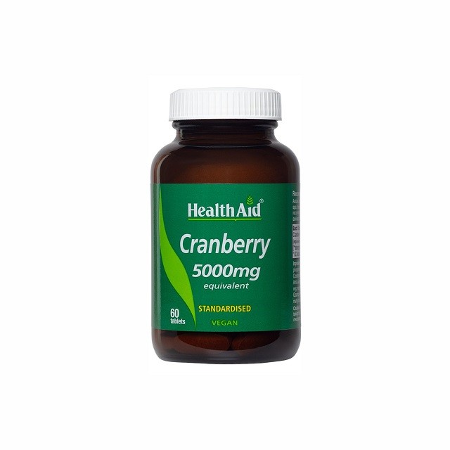 HEALTH AID Cranberry Extract 5000mg Συμπλήρωμα Διατροφής για την Καλή Υγεία Του Ουροποιητικού 60tabs