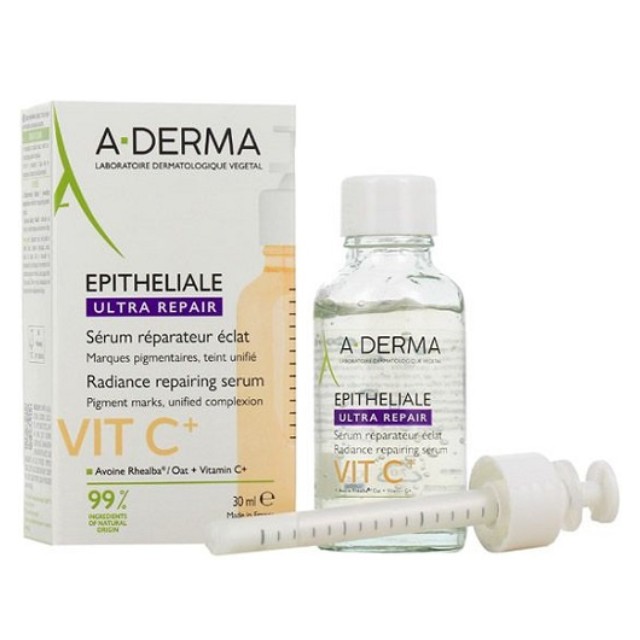 A-Derma Epitheliale Ultra Repair Radiance Repairing Serum Vit C+ Ορός Αναδόμησης & Λάμψης Προσώπου 30ml