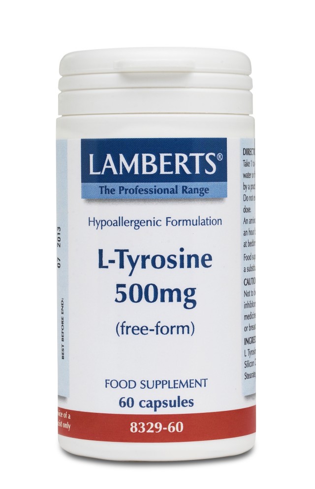 Lamberts L-Tyrosine 500mg 60 caps 8329-60