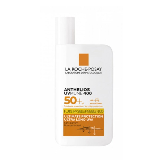 La Roche Posay Anthelios Invisible Fluid SPF50 Αντηλιακή Λεπτόρευστη Κρέμα Προσώπου Χωρίς Άρωμα 50ml