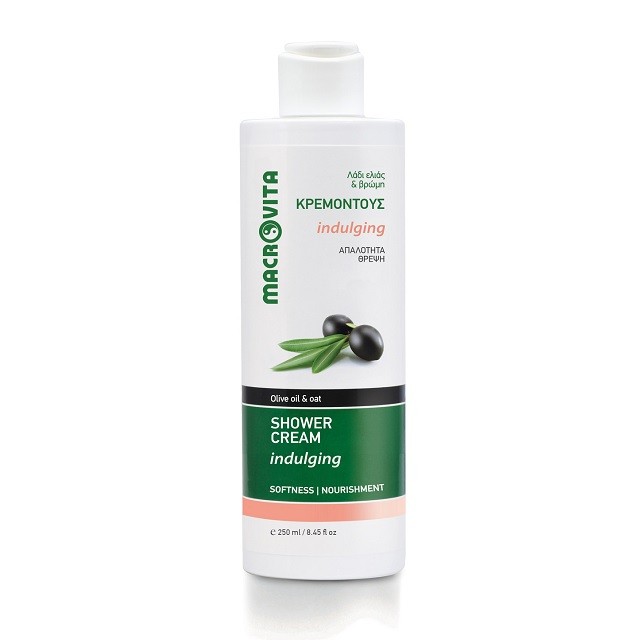 Δώρο Macrovita Shower Gel Indulging Αφρόλουτρο Με Λάδι Ελιάς & Βρώμη, 250ml