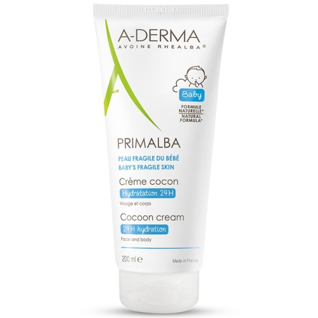A-DERMA Primalba Creme Cocon Ενυδατική Κρέμα για Δέρμα του Μωρού, 200ml