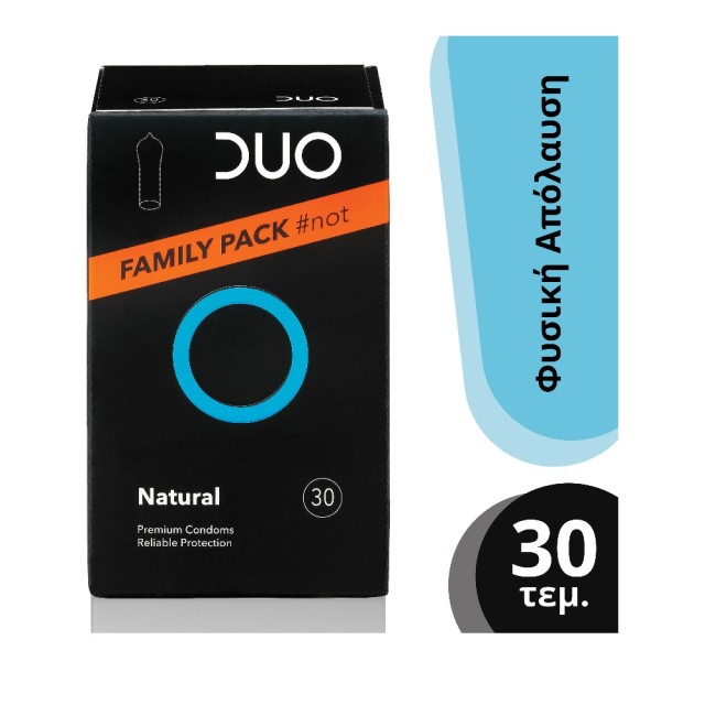 DUO Προφυλακτικά Premium Family Pack Natural, 30τμχ