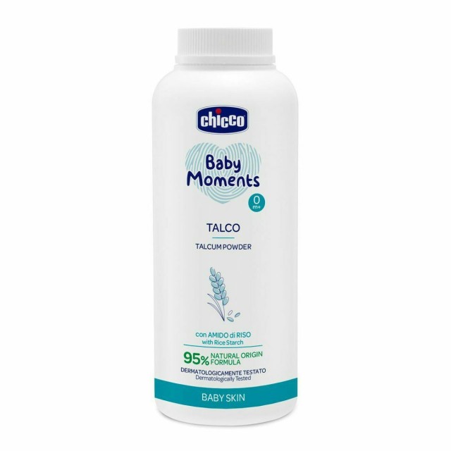 CHICCO Baby Moments Powder-Προστατευτική Πούδρα με Άμυλο Ρυζιού, 150gr