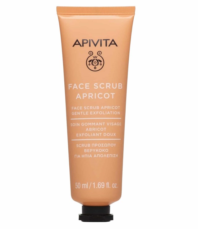 APIVITA Face Scrub with Apricot Ήπια Απολέπιση για το Πρόσωπο με Βερύκοκο, 50ml