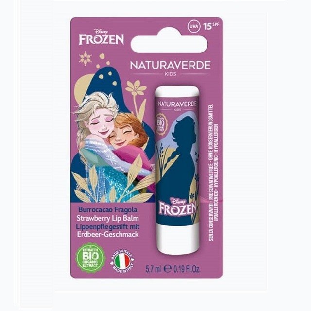 Naturaverde Kids Disney Frozen Lip Balm Με Άρωμα Φράουλα & SPF15, 5,7ml