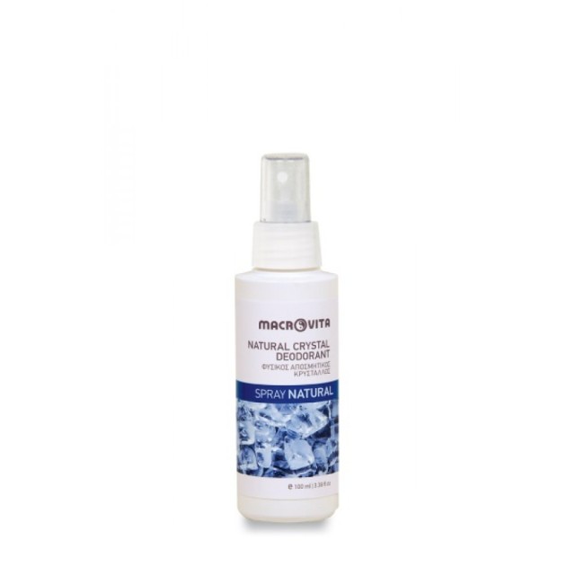 Macrovita Φυσικός Κρύσταλλος Spray Natural, Natural Crystal Deodorant, 100ml