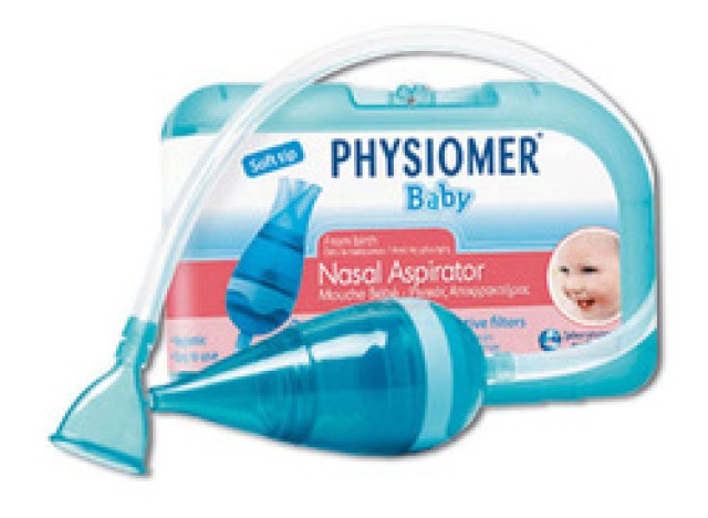 PHYSIOMER Baby Nasal Aspirator Βρεφικός Ρινικός Αποφρακτήρας Με 5 Προστατευτικά Φίλτρα, 6τμχ