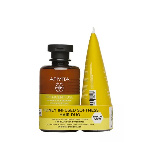 Apivita Frequent Use Πακέτο Gentle Daily Shampoo 250ml & Conditioner 150ml