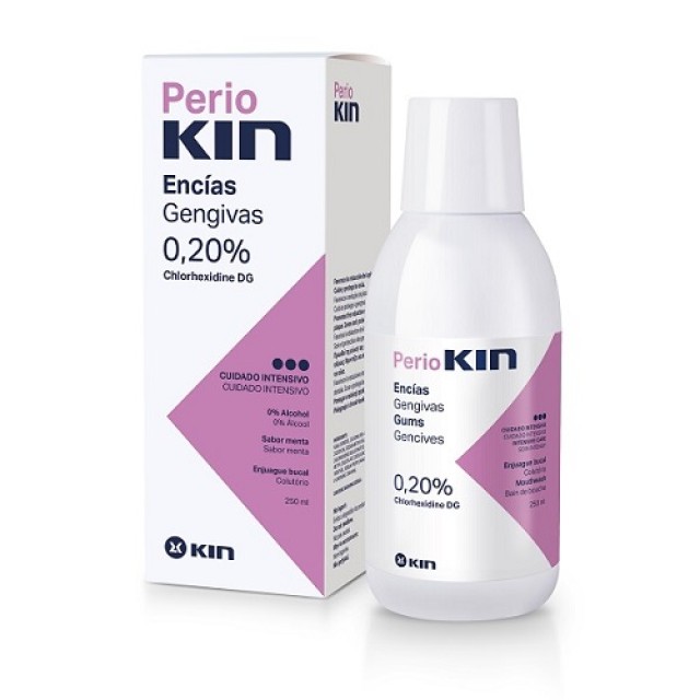Kin PerioKin Clorhexidine 0.20%, Στοματικό Διάλυμα για τη Μείωση της Οδοντικής Πλάκας, 250ml